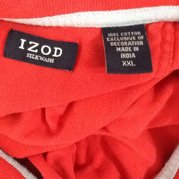 Izod Red Polo Golf Shirt Sz XXL - Picture 5 of 6